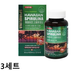 헬스가든 하와이안 스피루리나 영양제, 3개, 180정