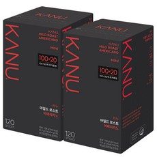 카누 마일드 로스트 아메리카노 원두커피스틱 미니, 900mg, 120개입, 2개