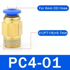 5PCS 공압식 퀵 커넥트 스트레이트 피팅 6 8 10 12mm 튜브 18"-14" 나사 PC8-01 공기 호스 파이프, 19 PC4-01 1I8, 01 5PCS