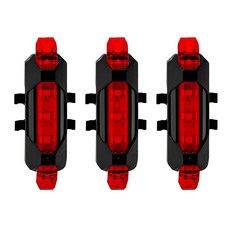 EL-918自行車尾燈USB充電, 紅色