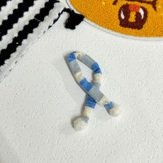 팝마트 라부부 4세대 내마음속 비밀번호 시리즈 인형옷 마법 가운 인형 의상 엘프 망토, 블루와 화이트 머플러