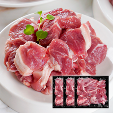 한돈 돼지고기 찌개용 (냉장), 3개, 500g