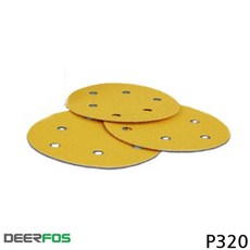 디어포스 125mm 6H 샌드페이퍼 100매입 320방 헬로우라이프, 1개