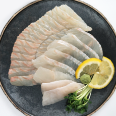 제주 도다리회 광어회 당일작업 슬라이스 숙성 활어 모듬, 광어 슬라이스 400g, 1개, 400g