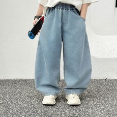 남녀공용 얇고 말랑한 청바지 120-160호