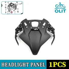 [호환] CFMOTO 헤드라이트 패널 450SR CF400-6 SR 헤드램프 플레이트 가드 오토바이 액세서리 부품, 01 1
