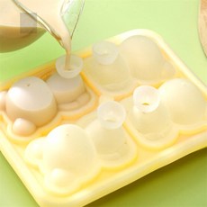 수토리네 얼음트레이 곰돌이 얼음틀 실리콘아이스트레이, 오렌지