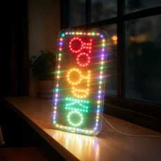 LED보드나라 영업중 LED보드 간판 전광판 LED간판, 1개, 영업중A 세로형 3색보드_ON/OFF스위치형