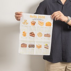 2026 26년 패브릭 달력 캘린더 한장달력, 1개, 26년 달력/소/2. 브런치