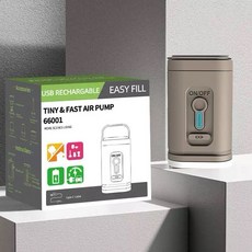 兩用充氣抽氣迷你充氣機 電動無線打氣機 抽氣真空機 戶外露營, 黑色, 1個