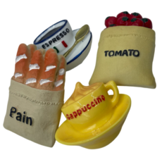 냉장고 마그네틱 음식 장식 4종 패키지, 혼합