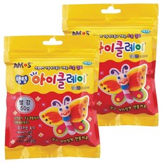 아모스 탱탱 아이클레이 파우치 2500, 빨강, 2개