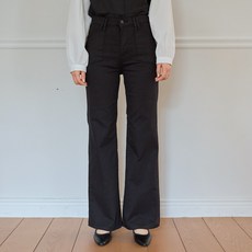 로로텐 부츠컷 면 팬츠 히든밴딩 여성 빅사이즈