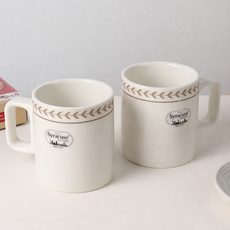 [파격사은품] 시라쿠스 뉴욕가든 일자머그 2p세트, 브라운, 2개