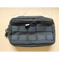 戶外戰術Molle整理管理袋收納包地圖包-1000D防水緊湊實用EDC工具包, 黑色