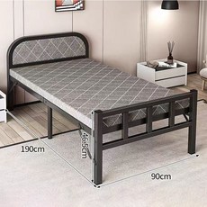 Tixpra 접이식 싱글 침대 가정 및 사무실용 점심잠용 공간 절약 철제 간이 침대