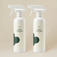 어슬릭 풋샴푸 거품형 쿨링효과 발냄새제거, 500ml, 2개, 1개입