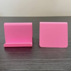 사무실 전화기 받침대 거치대 전화기선반 병원용 버튼 회사 크리스탈 홀더 21 투명, pink