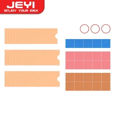 호환JEYI 구리 M.2 방열판 3pcs 2280 SSD 쿨러 노트북 데스크탑 용 열 실리콘 패드가있는 솔리드 스테이트, 03 COPPER 3