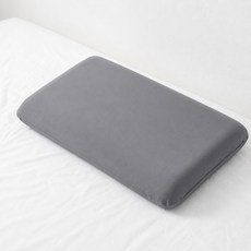 NOVALIVE 메모리폼 베개 폭신한 무중력 숙면 말랑 고양이 뱃살 경추베개, 1개, 그레이