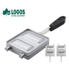 愛露愛玩 【LOGOS】花露露楓烙三明治烤具 81062239 三明治 熱壓吐司 烤土司 露營 戶外