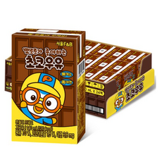 서울에프엔비 뽀로로가 좋아하는 바나나우유, 초코 맛, 140ml, 168개