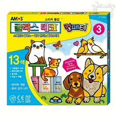 아모스 글라스데코 컨페티 3 미술놀이 공예용 1개입