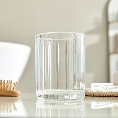 모던하우스 플리츠 아크릴 양치컵겸용 다용도꽂이, 투명, 1개