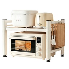 수납 선반 주방 수납선반 공간확장 다용도 가전정리용, 2단, 흰색