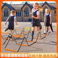 老街口 多功能敏捷梯 跳格梯 籃球體能足球步伐訓練繩梯 敏捷訓練器材, 1個, 限時搶購中 買1送1  00：00：43,蝴蝶敏捷梯1.2米送1.2米 共2.4米