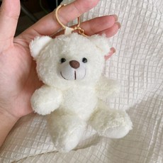 高顏值相機小熊鑰匙扣包包掛飾書包掛件ins風情侶款禮物女生, 1個, 白熊-黑繩, 白熊-黑繩