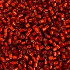 미유키 델리카 씨드 비즈 11/0 - 은색 안감 번트 오렌지 Miyuki Delica Seed Beads 11/0 - Silver Lined Burnt Orange DB603 7.