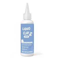 DINGSEN 액체 폴리머 클레이 화이트 119.1g(4.2온스) 오븐 베이킹용 클레이 DIY 애호가용 쉬운 모양 및 멀티 몰드 호환, DINGSEN 액체 폴리머 클레이 화이트 119.1g(