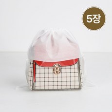 선진물산 가방 더스트백 명품가방 부직포 주머니, 5개, 화이트