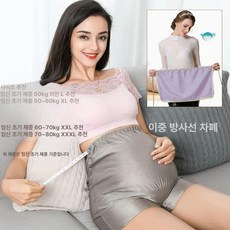 임산부 방사선 차단 반바지 임산부반바지 방사선차단 전자파차단 임산부전자파 임신선물 임산부복, 하이웨이스트이중방사선안전팬츠, 1개