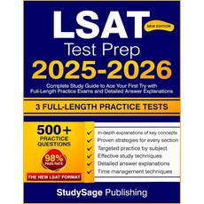LSAT Test Prep 2025-2026: Complete Study Guide to Ace Your First Try with Full-Length Practice Exa, LSAT Test Prep 2025-2026: Comp