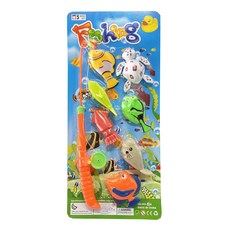 小胡玩具 7入海龜彩魚釣魚組 兒童釣魚玩具, 隨機不挑款, 1個