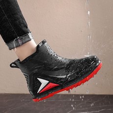 TIMEPURE 트렌디 레인부츠 여성용 세차 배달 주방 작업용 장화 낚시 방수 미끄럼 방지 워터슈즈 작업화 고무신