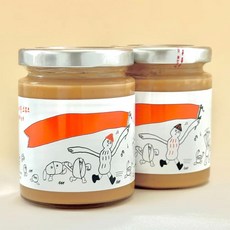 넛센스 더블 크런치 피넛버터 땅콩% 무첨가 무가당 땅콩버터, 2개, 200g