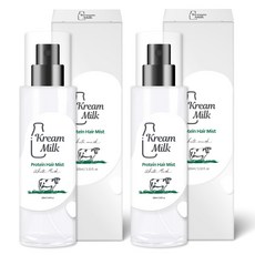크림밀크 단백질 헤어 미스트 화이트머스크향, 2개, 105ml