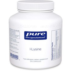 Pure Encapsulations L-離胺酸補充膠囊, 1個, 270 件