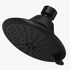 美式淋浴頂噴頭 家用增壓五功能沐浴花灑頭套裝, 5601啞黑花灑:如圖所示, 1個
