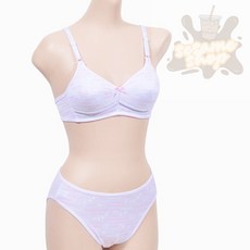 참깨샵 주니어 2단계 B컵 항균 브라팬티세트 학생브라세트