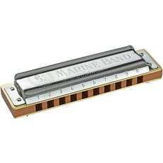 HOHNER Marine Band 1896F# 하모닉 마이너 마린 밴드 10홀 하모니카, 1개