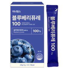 블루베리 퓨레 100% NFC 스틱 HACCP 인증, 1개, 210g