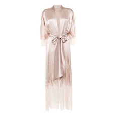 카린길슨 레이스 트리밍 실크 가운