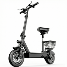 무브온 접이식 전동킥보드 10인치 바퀴 의자 포함 출퇴근용, 1개, BLACK, 15A 48V 55KM 운행 10인치 타이어