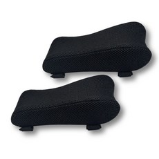 픽웨이 메모리폼 에어매쉬 의자 팔걸이 쿠션, 블랙