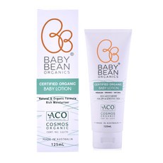 Baby Bean Organics 嬰兒潤膚乳，澳洲製造，適合乾燥敏感肌膚, 1個, 125ml