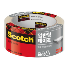 쓰리엠 포장용 리필 3650 투명 테이프, 1개